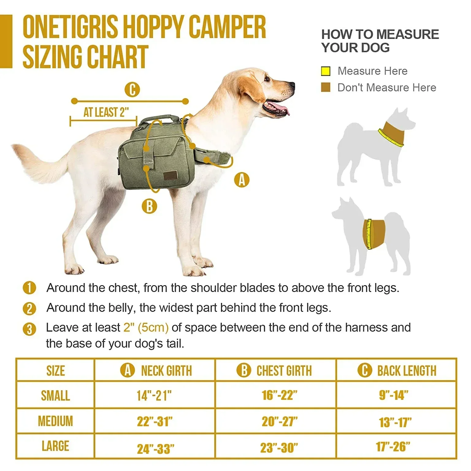 Dog Pack Hound Dog Saddle Bag for Travel Camping Hiking Rescue Medium & Large Dog Tactical Bag Tool Kit 2 Capacious Side Pockets