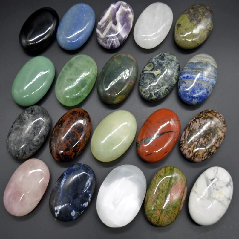 

1pc Healing Crystal Stone Natural Crystal Palm Stone Gemstone Pocket Stone for Decoration