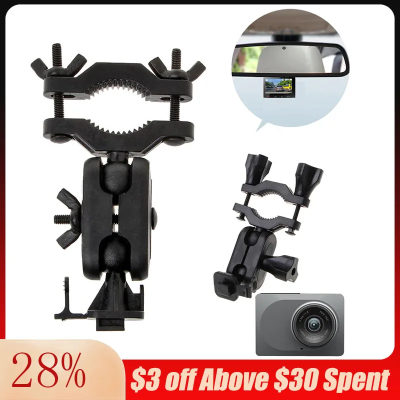 360 Degrees Rotating Car Rearview Mirror Driving Recorder Bracket Holder for YI Cam DVR Camera DVRs Mount Bracket New