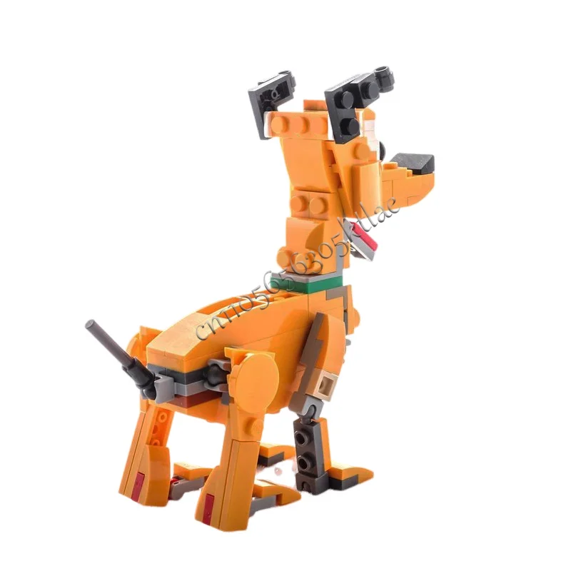 121 PCS MOC Popular Anime Fat Cat And Dog Building Assembly Toy Block Model Children Assembly Display Toy Festival Surprise Gift