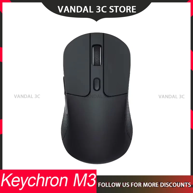 Keychron M3 3Mode Wireless Mouse Sensor 2.4G E-Sports PAW3395 26000DPI RGB Lightweight Low Latency Gaming Mouse custom Mice Gift