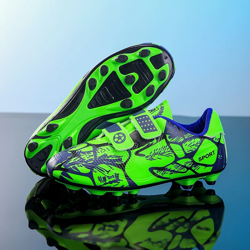 New Men Kids Soccer Shoes Professional Cleats Non-Slip Ultralight Football Boots Grass Boys Match Training Shoes Drop Shipping