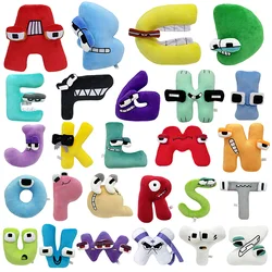 Jouets en peluche Alphabet Lore pour enfants, Anime Butter, Kawaii, 26 lettres anglaises, Éveil Montessori, Cadeaux en peluche