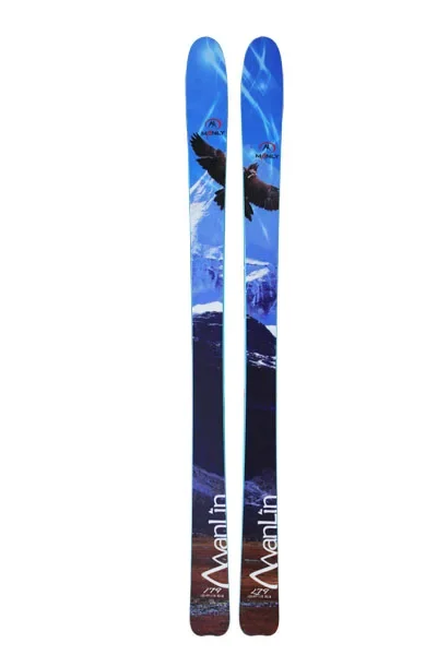 Rocker Extruded Base Freeride Skis for Skiing in Winter