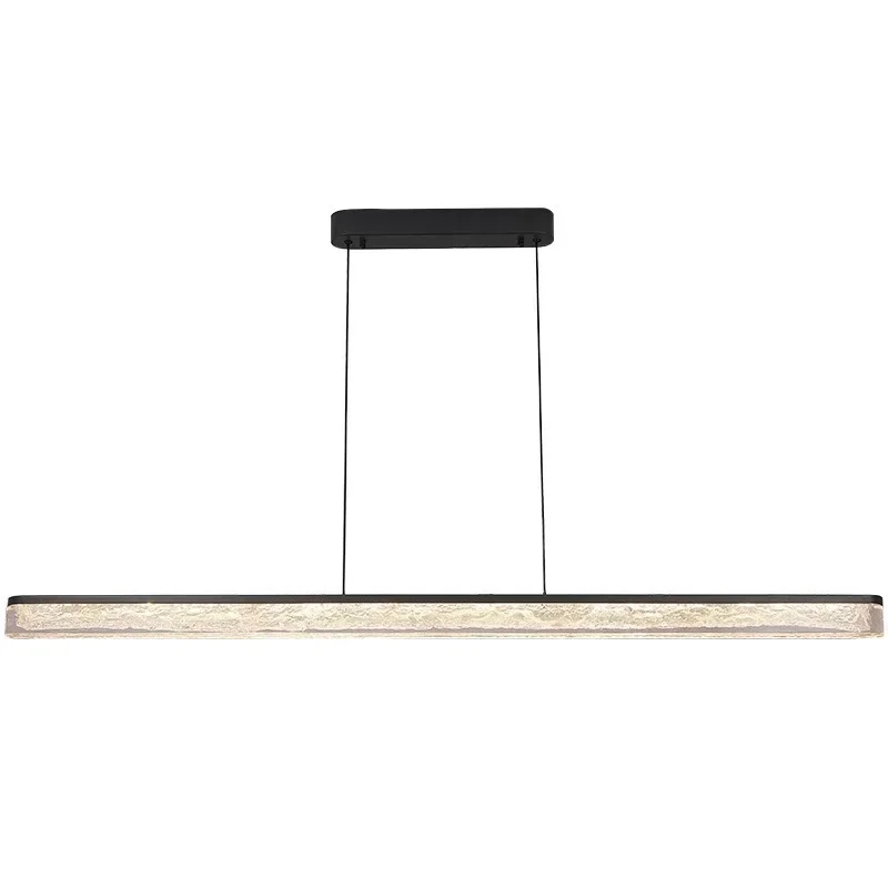 

Minimalist one-word long restaurant bar chandelier high-end exhibition hall office workbench light luxury Italian study lamp