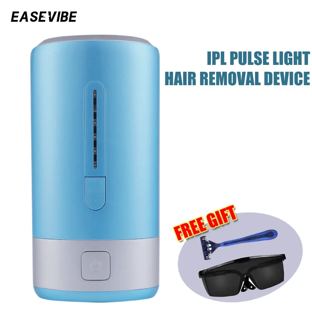 

Easevib Mini Portable 600000 Flash Laser Hair Removal Device IPL Intense Pulsed Light 24W Automatic Five-speed Full Body Hair