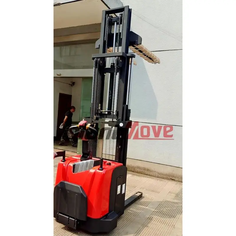 Hot Sale Durable 1500kg Hydraulic All Electric Pallet Stacker For Material Handling