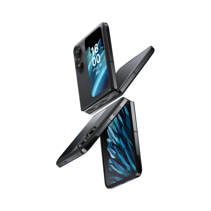 OPPO Find N2 Flip الهاتف الذكي الأبعاد 9000 + 6.8 بوصة 120 هرتز 4300 مللي أمبير بطارية NFC جوجل بلاي مخزن الهاتف الخليوي OTG الهاتف المستعمل