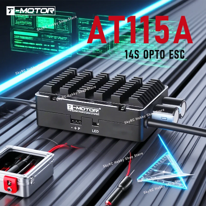 

T-Motor BEI Series ESC AT115A 14S OPTO ESC VTOL Fixed Wing Airplane Model Electronic Governor