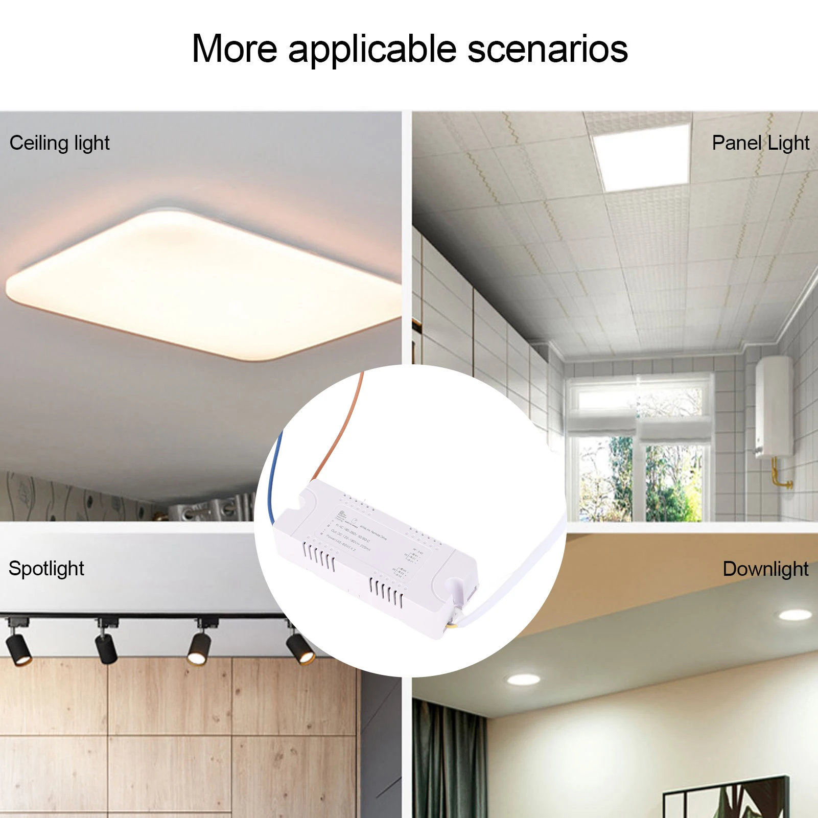 ZK20 LED Driver Dimming Controller Voice Control APP Remote Control 2.4G Intelligent Driver AC180‑260V