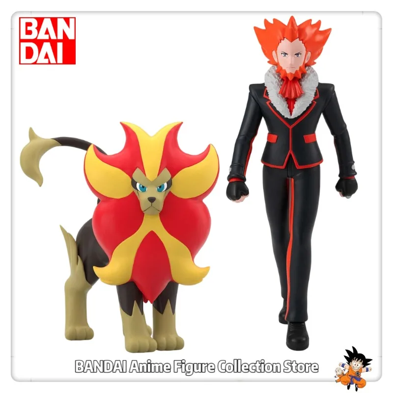

Предзаказ в мае 2026 года: Оригинальные фигурки Bandai Shokugan Pokemon Scale World - Покемон Пироар/Лисандр, коллекционная модель, украшение, подарок