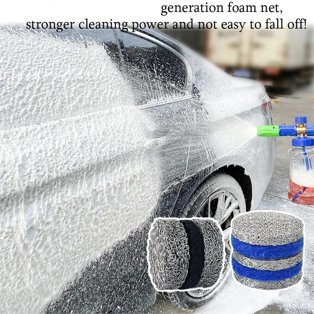 

A002 3 комплекта 1,1 мм насадки для пенопласта и пенообразователя, сменные насадки с резьбой и сетчатый фильтр для пенообразователя для снега