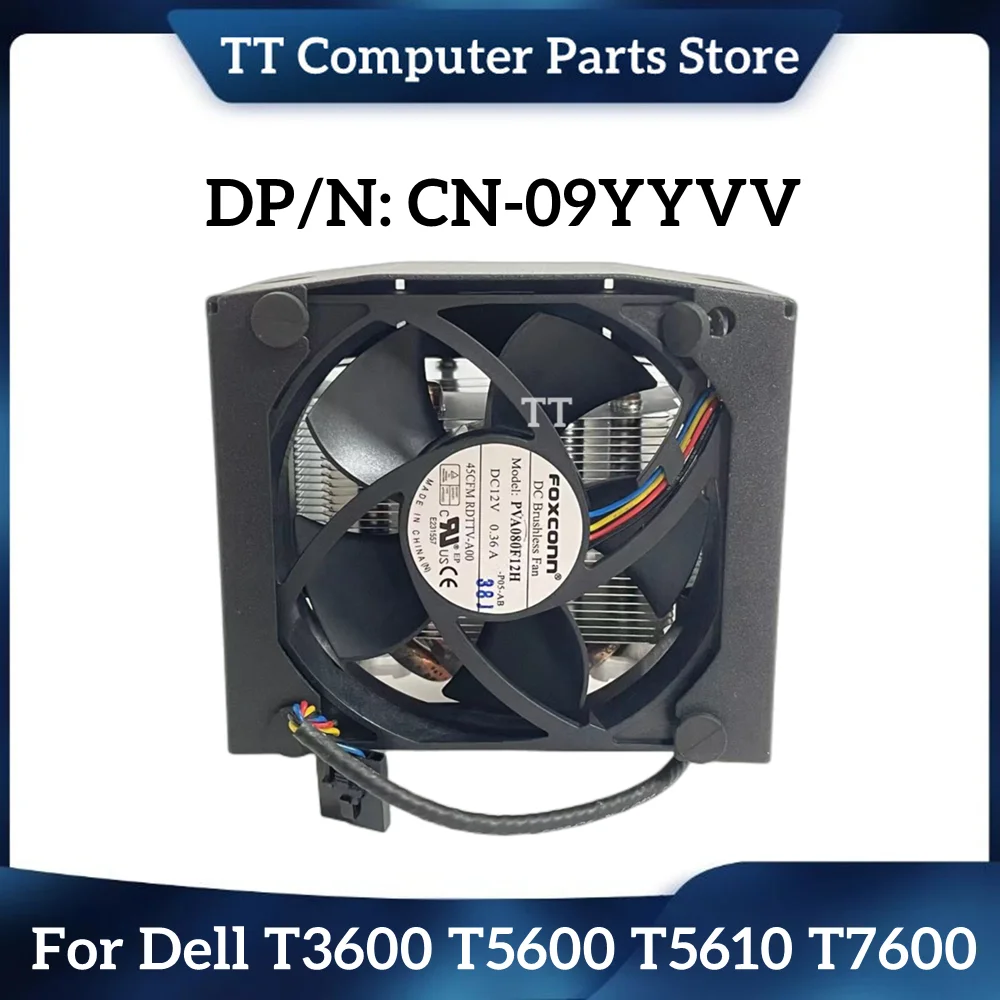 TT Original Workstation Cooling CPU Heatsink Fan 1TD00 01TD00 9YYVV 09YYVV For Dell T3600 T5600 T5610 T7600 T7610 T7810