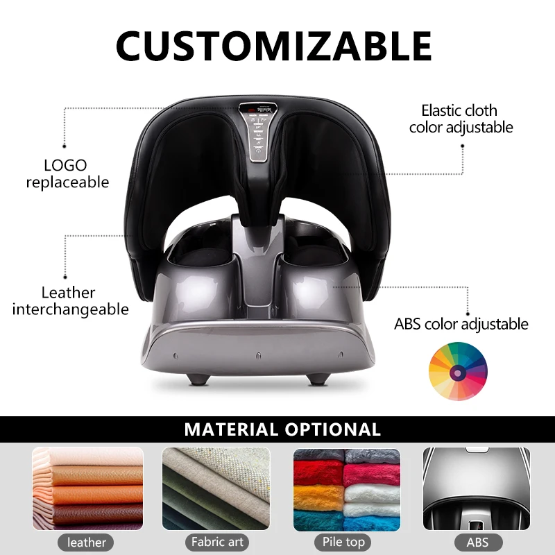 مدلك داريوس الإلكتروني شياتسو للقدم والساق مع بكرات ومدلك قدم كهربائي تهتز ضغط الهواء