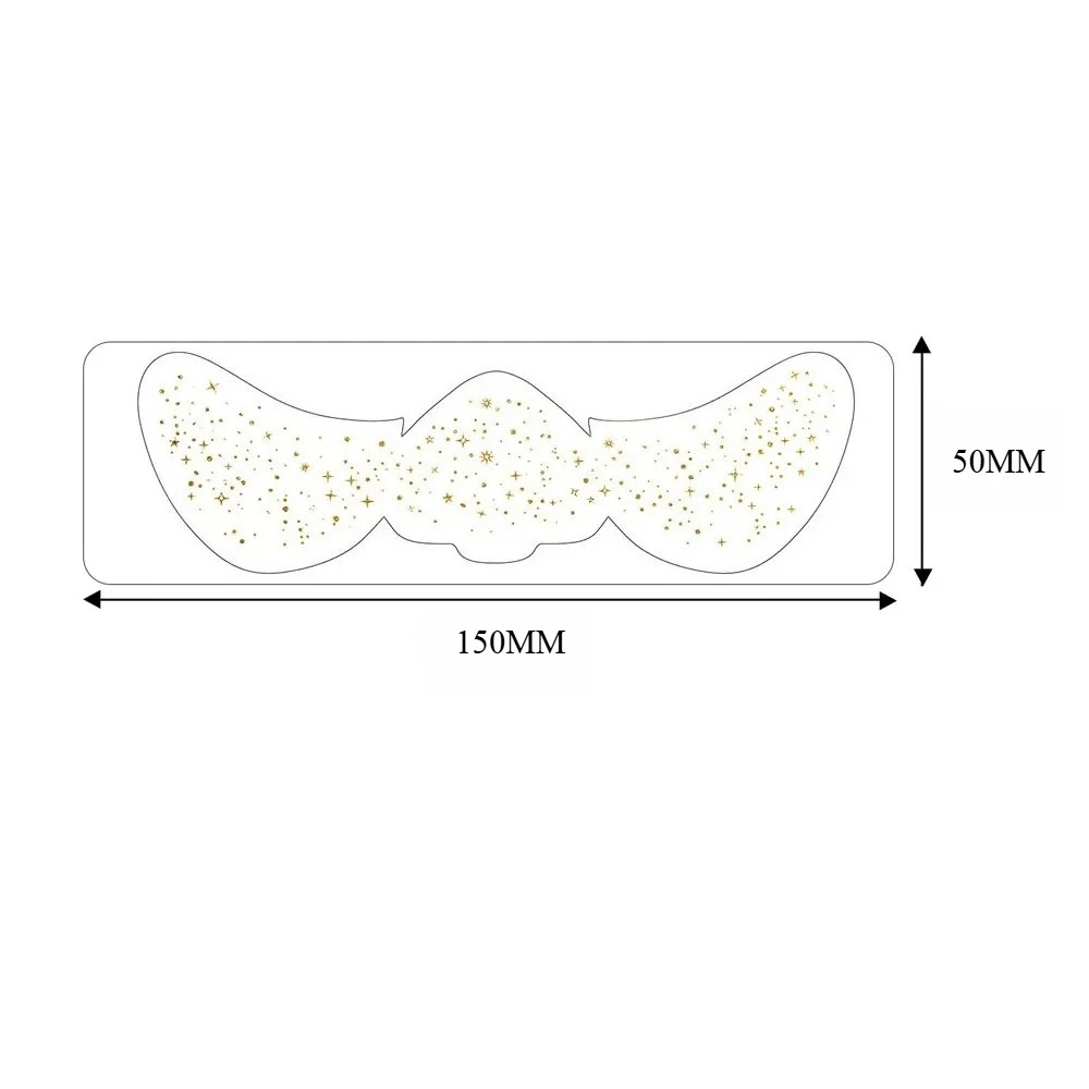 6 Pcs/set Fake Freckle Stickers for Waterproof Golden Silver Glitter Art Temporary Tattoos Face Makeup Holiday Music Party view 2