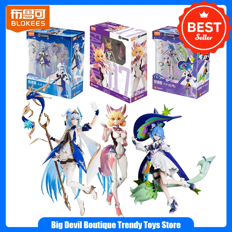 

In Stock Blokees Joint Name King of Glory Miracle Edition The Other Side of Time Daji Anime Action Figures Children Birthday