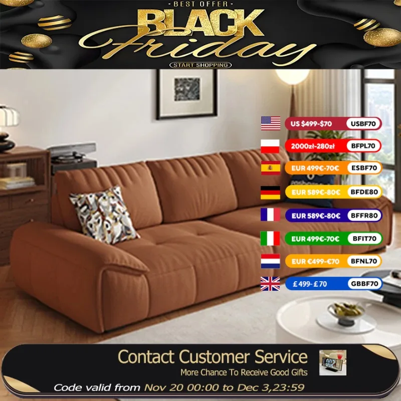 

Wood European Living Room Sofas Big Size Reclining Lounges Puffs Living Room Sofas Lazy Luxury Divano Moderno Unique Furniture