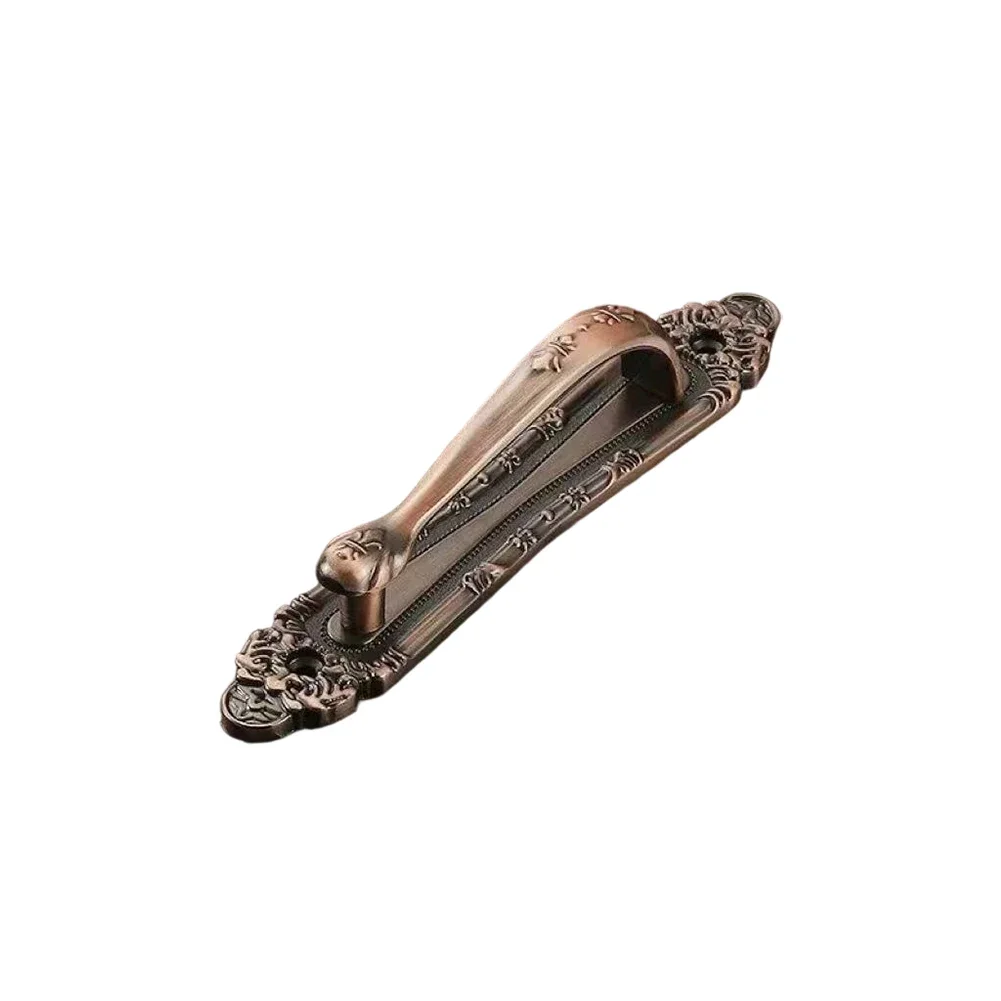 

Aluminum Alloy Door Handle European Antique Style For Wooden Doors Cabinets With Rust Resistant Brushed Finish