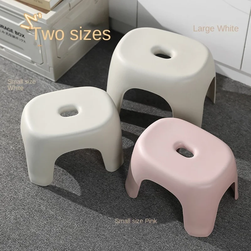 Bathroom stools, shoe stools, foot pedals, small benches, low stools, adult household transparent plastic, multifunctional