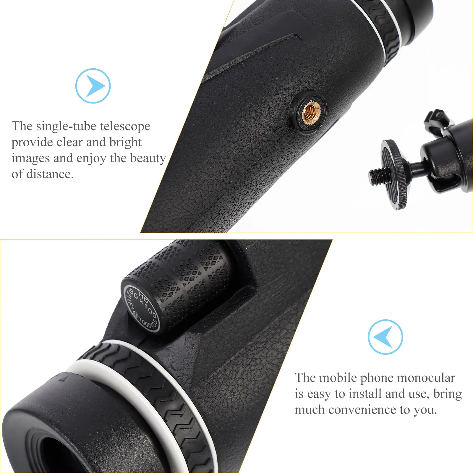 

Комплект: Цифровой монокуляр ночного видения 80x100 с высоким разрешением, компактный телескоп для улицы, кронштейн, держатель для телефона