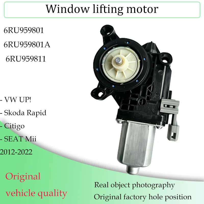 Elektrische raamheffermotor voor VW Polo Derby Vento deurmotor 6RU959801 6RU959802 6RU959801A 6RU959802A 6RU959811 6RU959812
