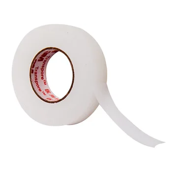 Cinta transpirable de malla fácil de desgarro, adhesivo de doble párpado transparente hipoalergénico microporoso, 1 Uds.