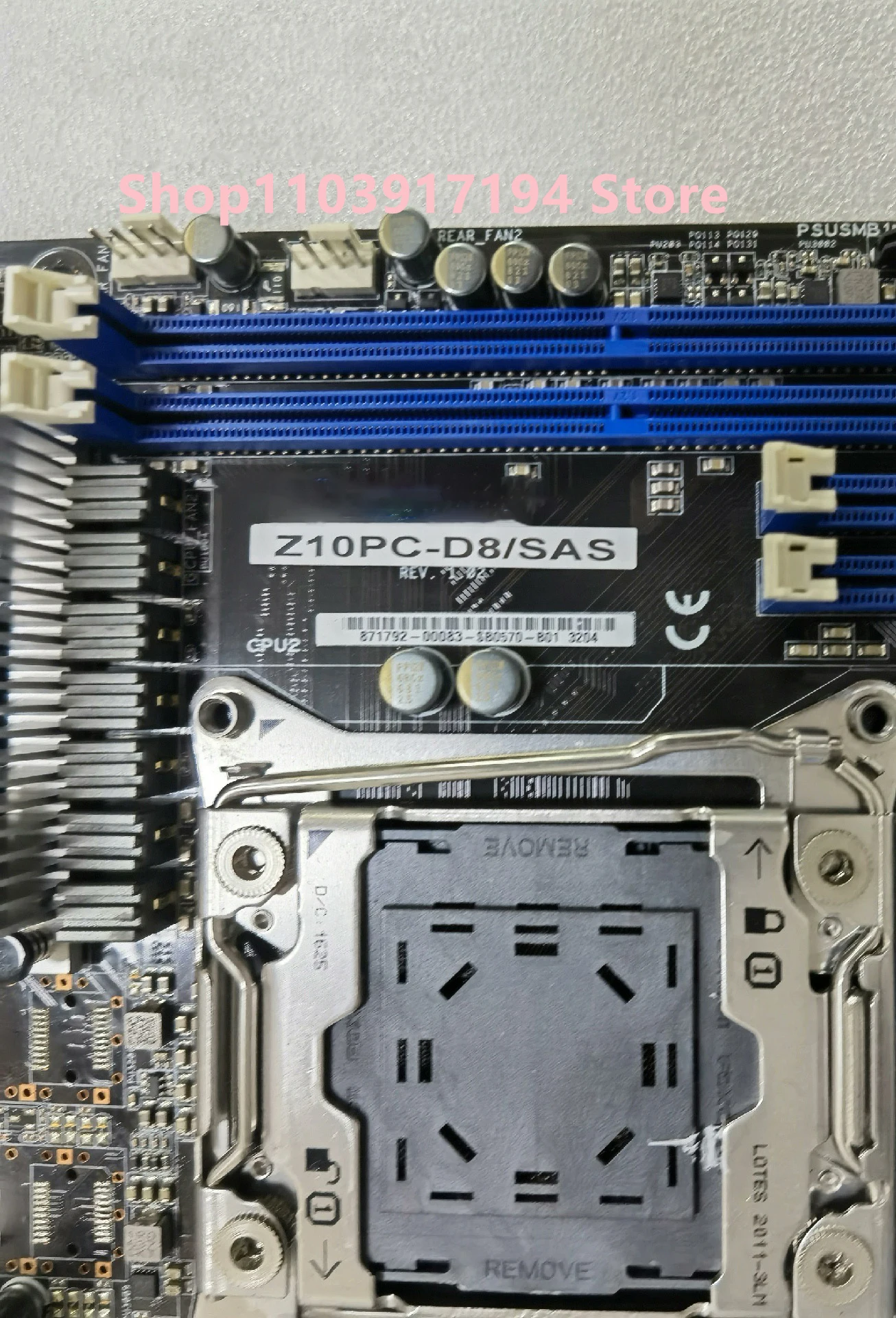 Z10PC-D8/SAS 2 วงจร X99 DDR4 Dual การ์ดเครือข่ายเมนบอร์ด