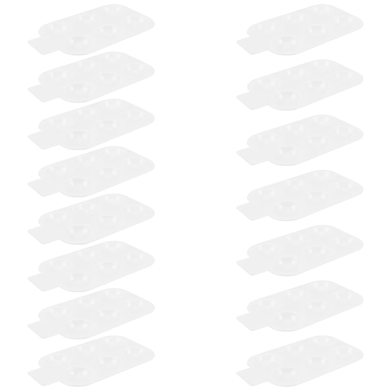 

15Pcs White Plastic Rectangular Artist Painting Pallets 6 Well Paint Mixing Tray for Oil Acrylic Watercolor Art Students