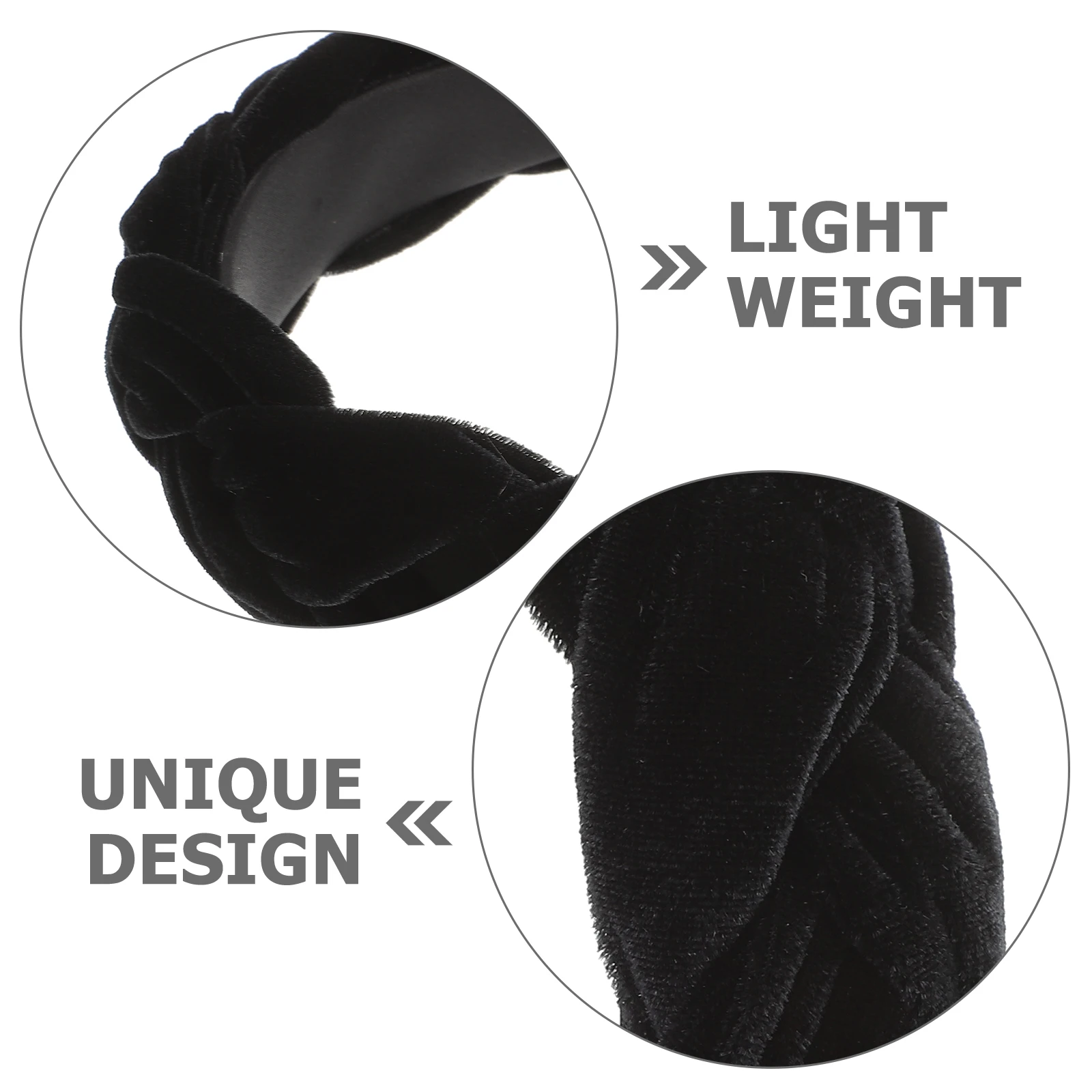 

Wide Hair Decorative Wide Hair Hoop Headband Women Party Daily Black Red Afro Accessory Comfortable Lightweight