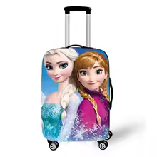 Cartoon Disney New Frozen Elsa Anna Luggage Cover Elastic Suitcase Protective Cover For Travel Bag Anti-Dust Protective Cover