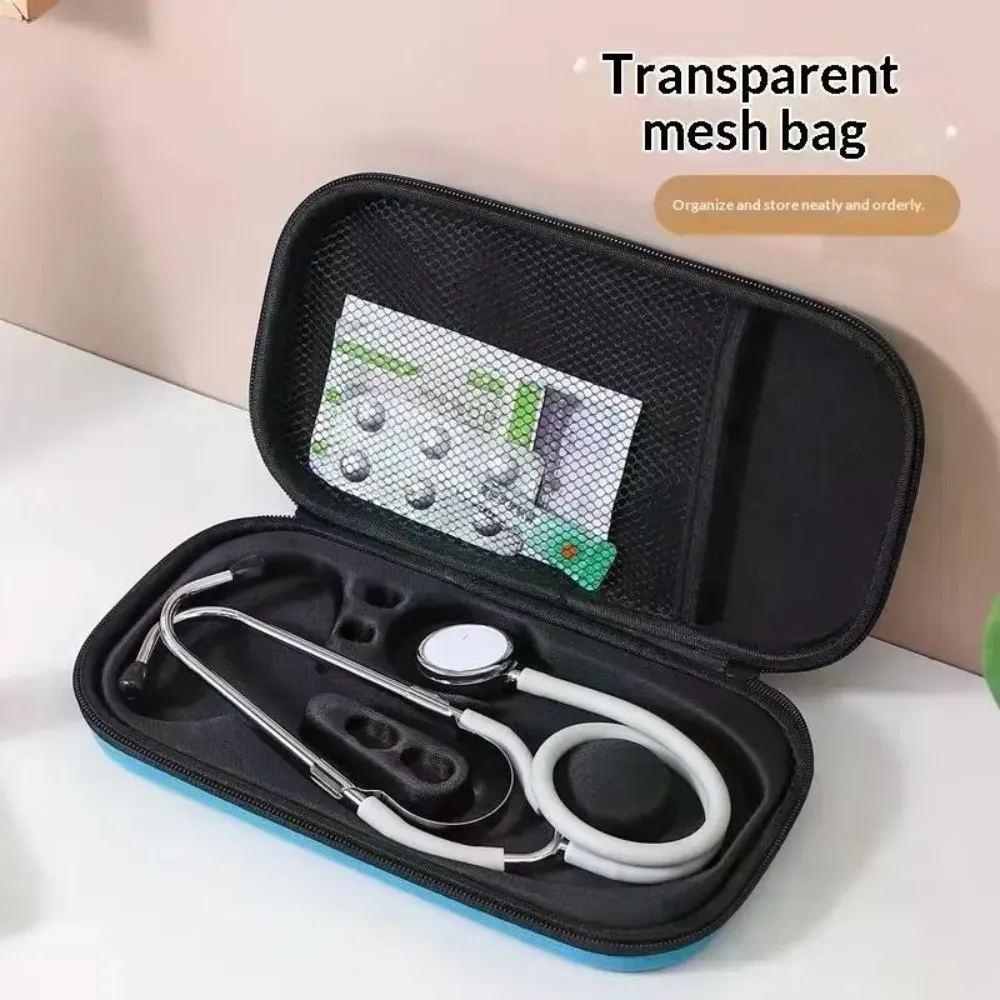 Portable Shockproof Stethoscope Case EVA Travel Stethoscope Bag Handheld Lightweight Carrying Case Storage Bag