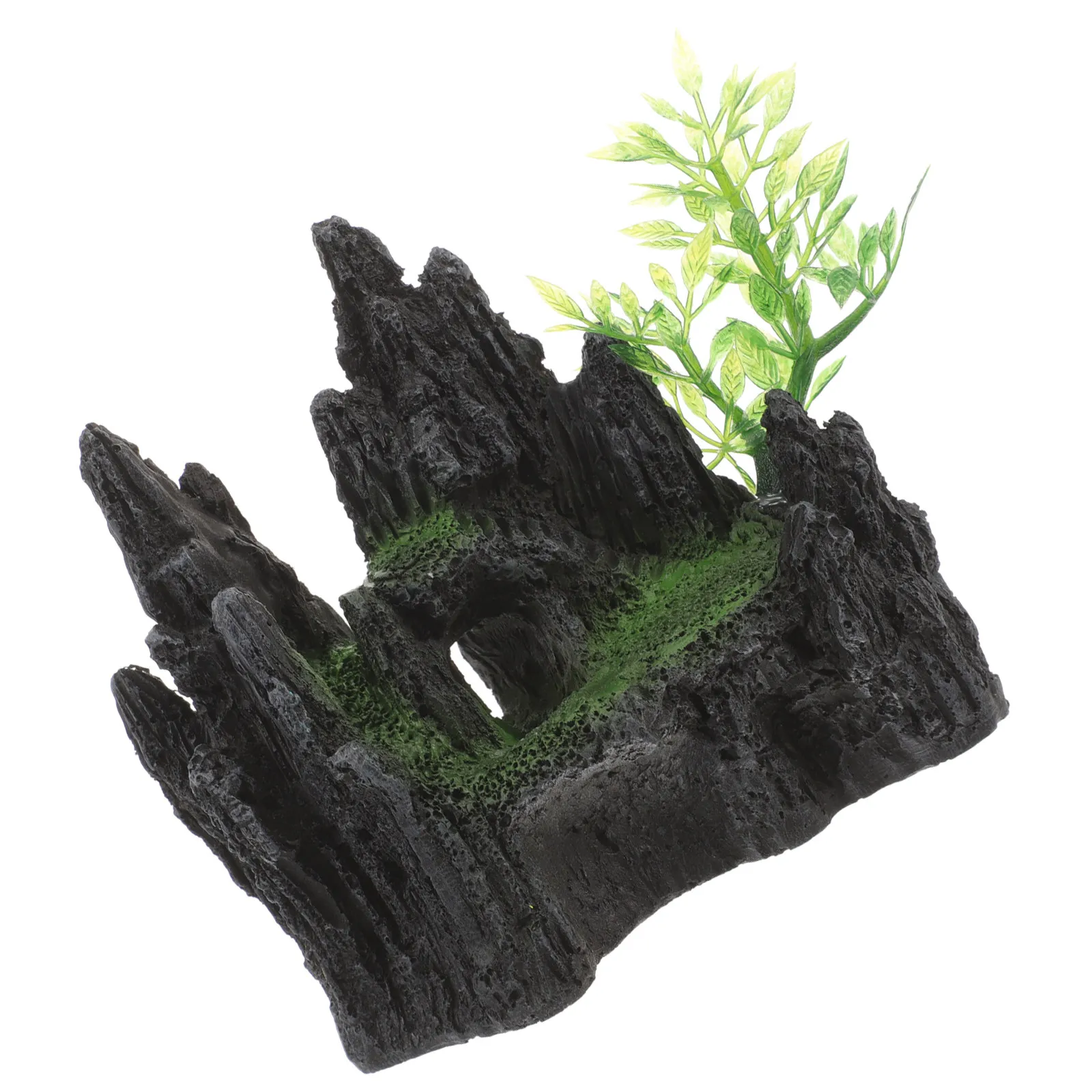 

Искусственный горный декор из смолы для аквариума, безопасное украшение для пресноводных и морских аквариумов