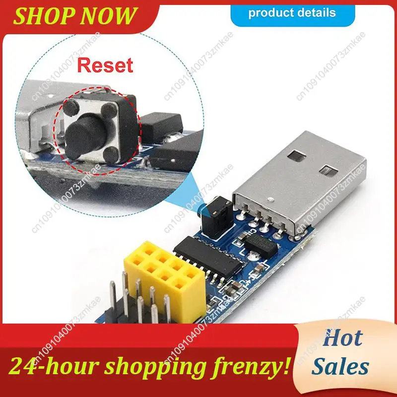 البيع اليومي 3X USB إلى ESP8266 اندلاع CH340C ESP-01S Prog Wifi مبرمج تنزيل محول مع إعادة تعيين دائرة التنزيل التلقائي
