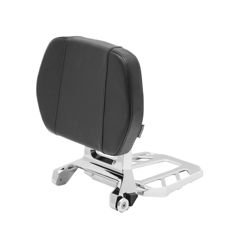 

Motorcycle folding backrest, passenger and rider dual-purpose backrest pad