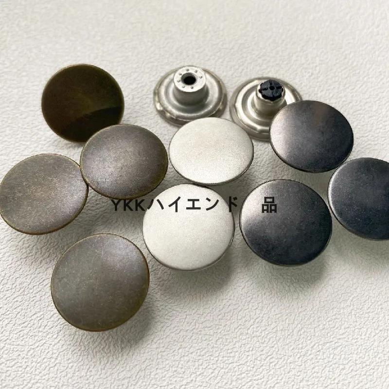 

YKK17mm Flat I-shaped Buckle, Denim Buckle Pants Jacket Does Not Shake The Head Button Full Bag JM42 New Product 10pieces