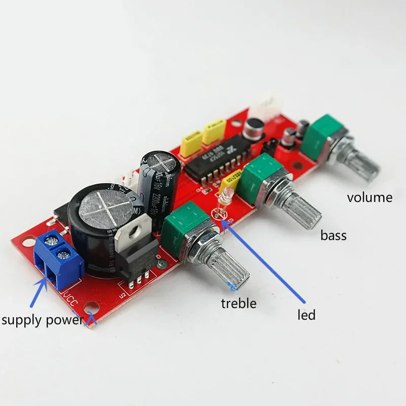 مكبر صوت Preamp Tone Preamp XR1075 ، مُثير معالجة الصوت ، تحسين الجهير الثلاثي للموسيقى المنزلية ، مضخمات الطاقة