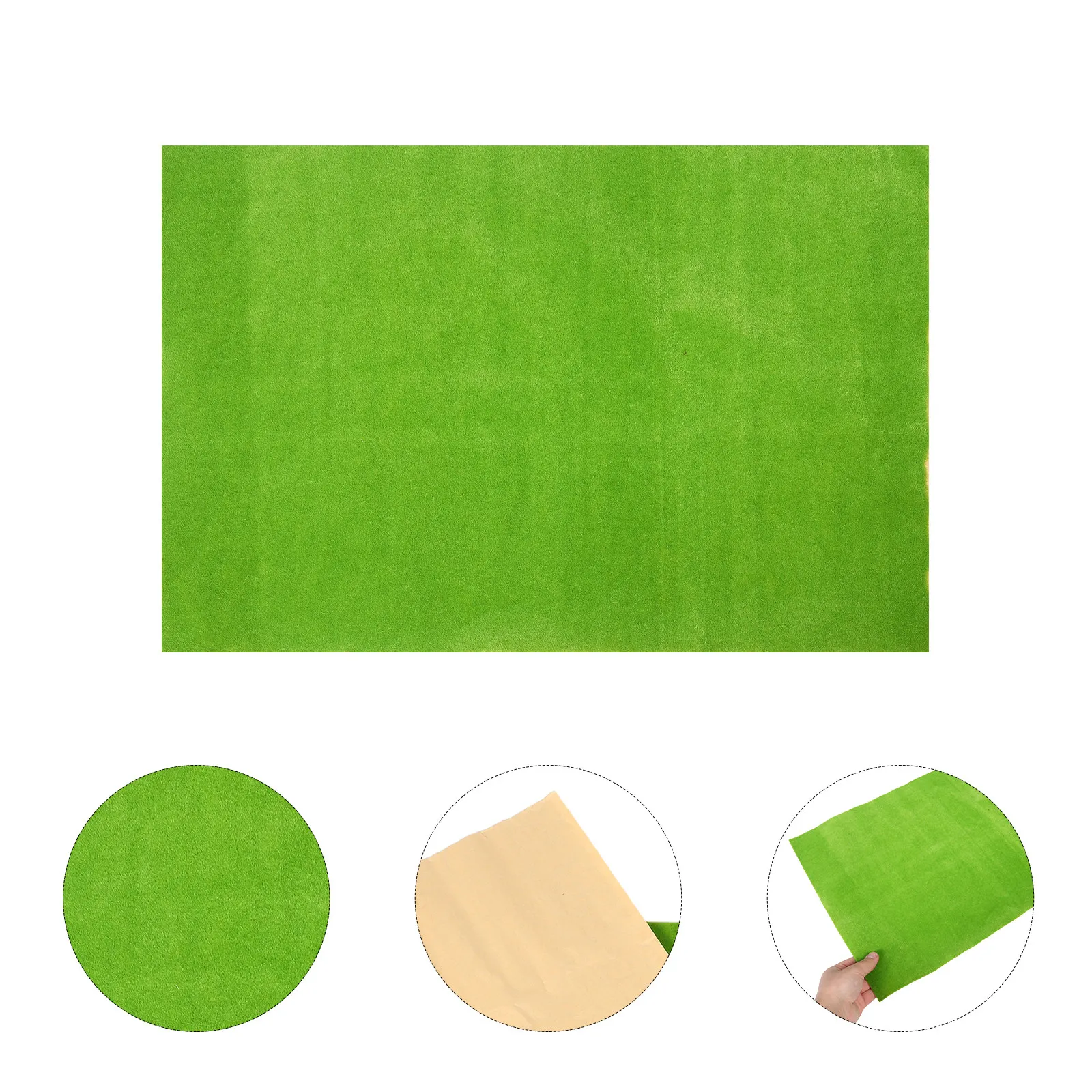 Simulated Grass Artificial Grass Mat Realistic Thin Lightweight Easy Cut Fake Turf for DIY Craft Landscaping Garden Decoration
