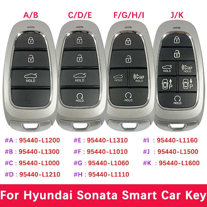 Aftermarket Key For Hyundai Sonata Remote 47 Chip 433Mhz 95440-L1000 95440-L1010 L1060 L1110 L1200 L1210 L1310 L1500 L1600