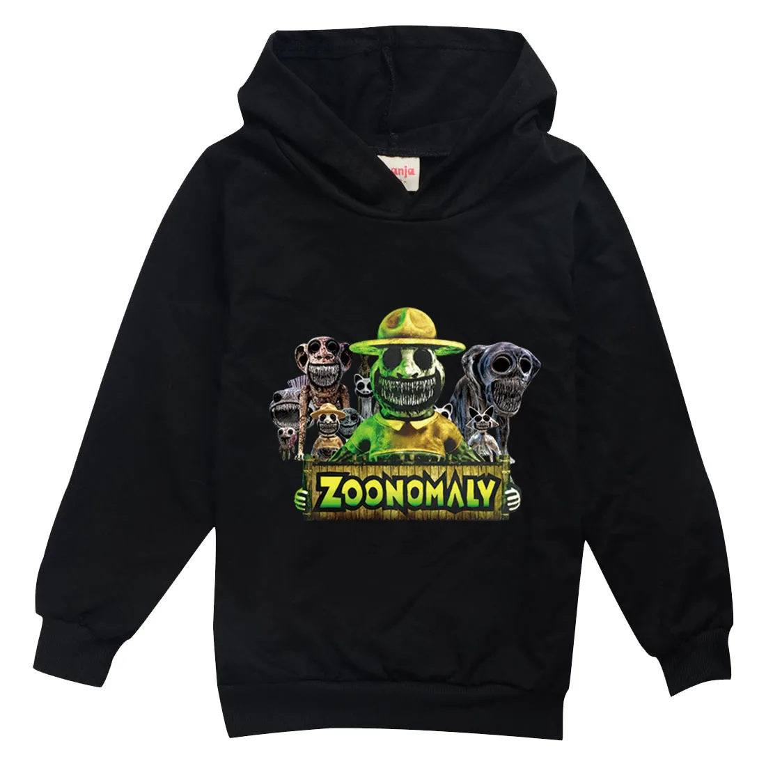 

Толстовка с капюшоном New Game ZOONOMALY, детская повседневная одежда, пальто с длинными рукавами для мальчиков, толстовки с героями мультфильмов для маленьких девочек, детская одежда