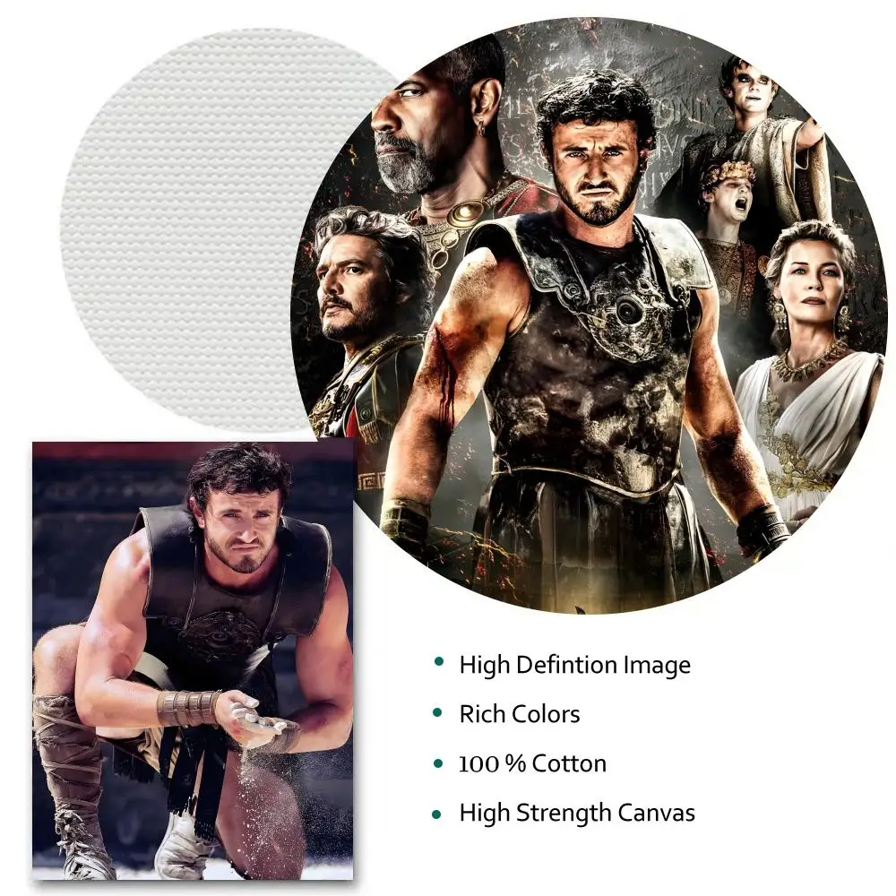سلسلة الأفلام الكلاسيكية المصارع اللوحة الخط HD قماش المشارك تجعد الحرة مقاوم للماء جميع الفضاء جدار ديكور #3