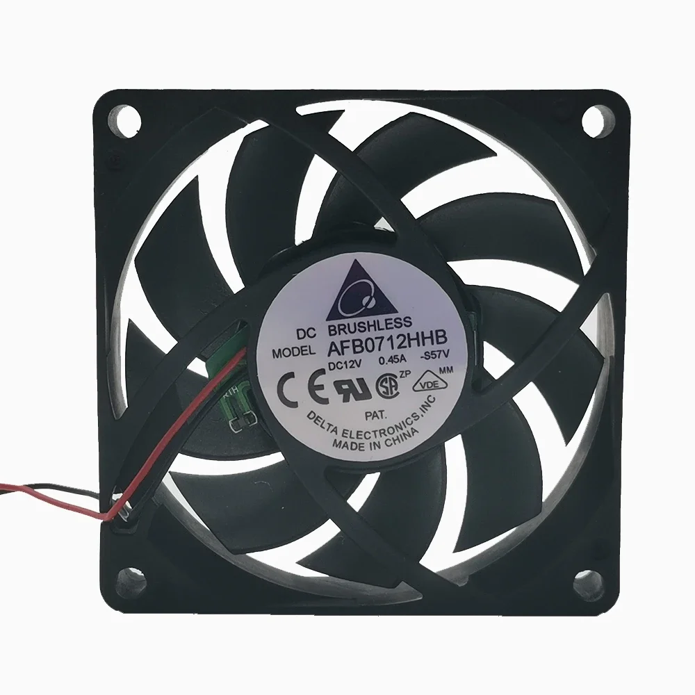 new for delta DC12V 0.45a AFB0712HHB 7cm 7015 three wire cooling fan 70*70*15MM