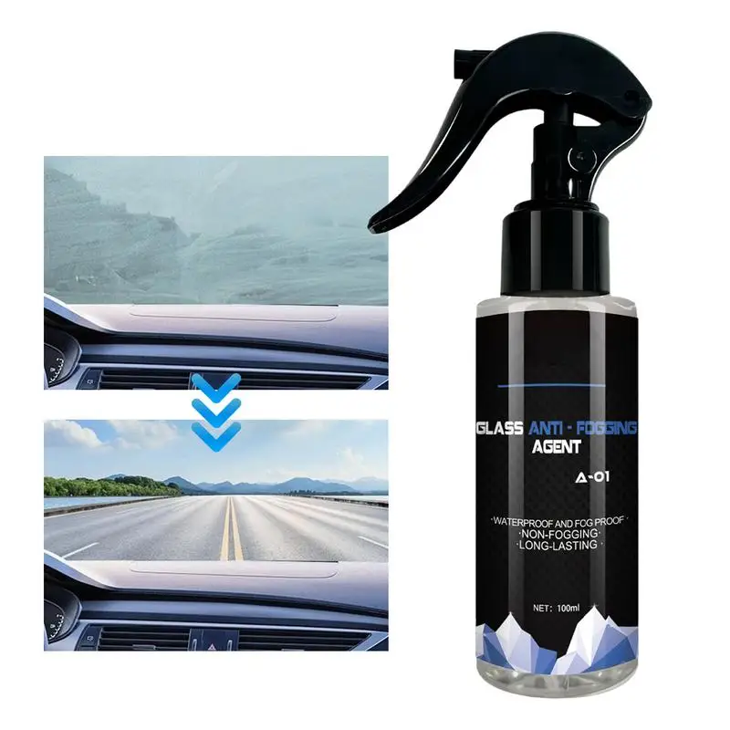 Anti Fog Spray Car Defogger Anti Fog Spray For Glasses Coating Liquid With Antifogging Agent 100ml For Glass Windows Glasses