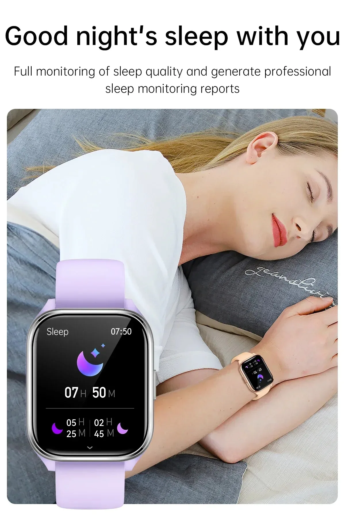 Jam Tangan Pintar Baru Panggilan Bluetooth Ponsel Pintar Pemantauan Kesehatan Menstruasi Wanita Jam Tangan Pintar Monitor Denyut Jantung Tidur KT73S Jam Tangan Mi