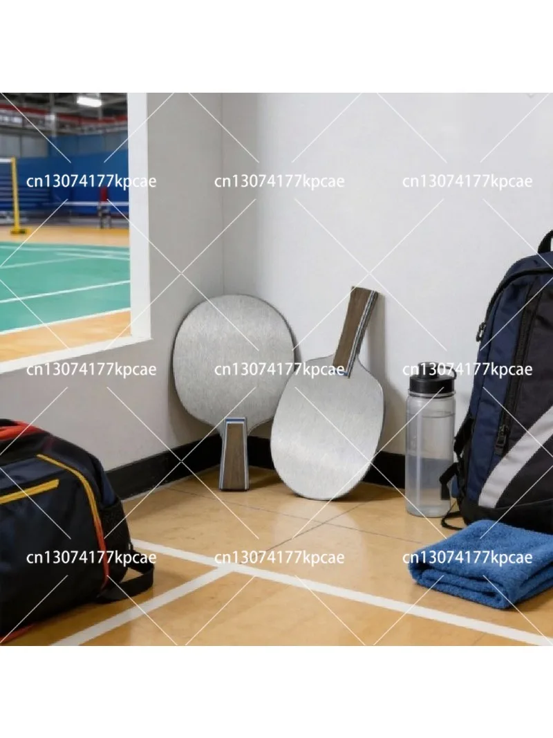 900G Stainless Steel Table Tennis Racket Baseplate, High-Grade Wooden Handle, Professional Weight Training Metal Racket AAA
