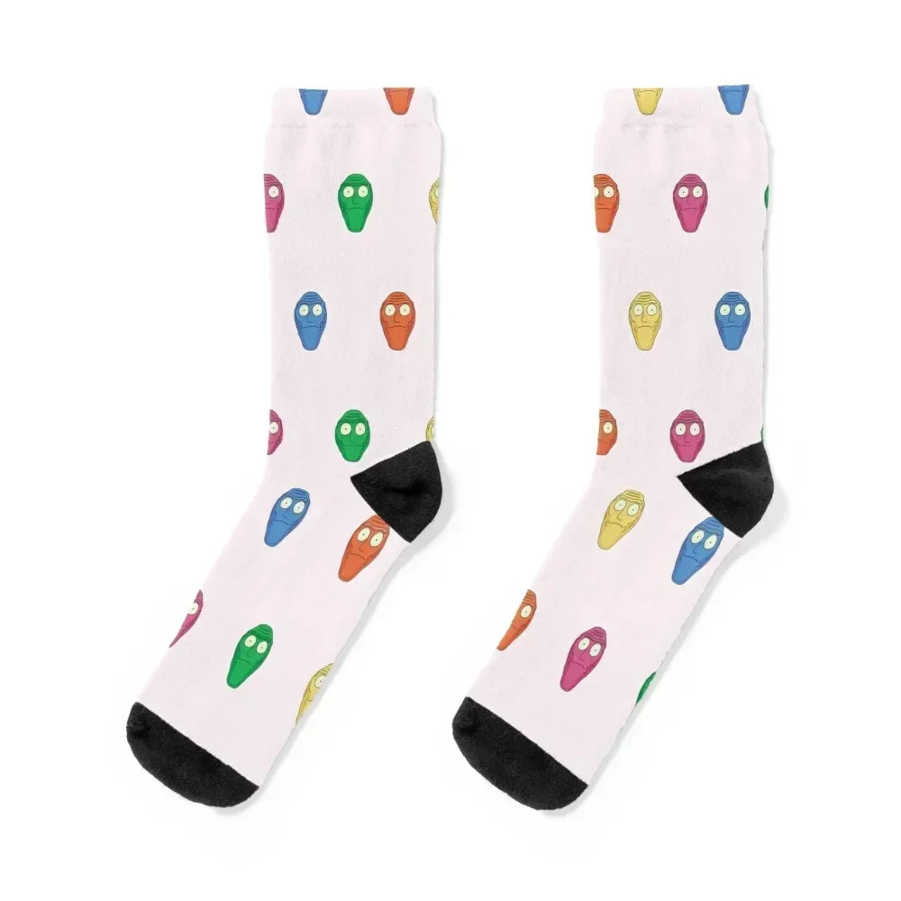 

ArmagHEADdon! Show me what you got Heads Pattern Socks Toe sports gift Stockings luxury Men Socks Luxury Brand Women's