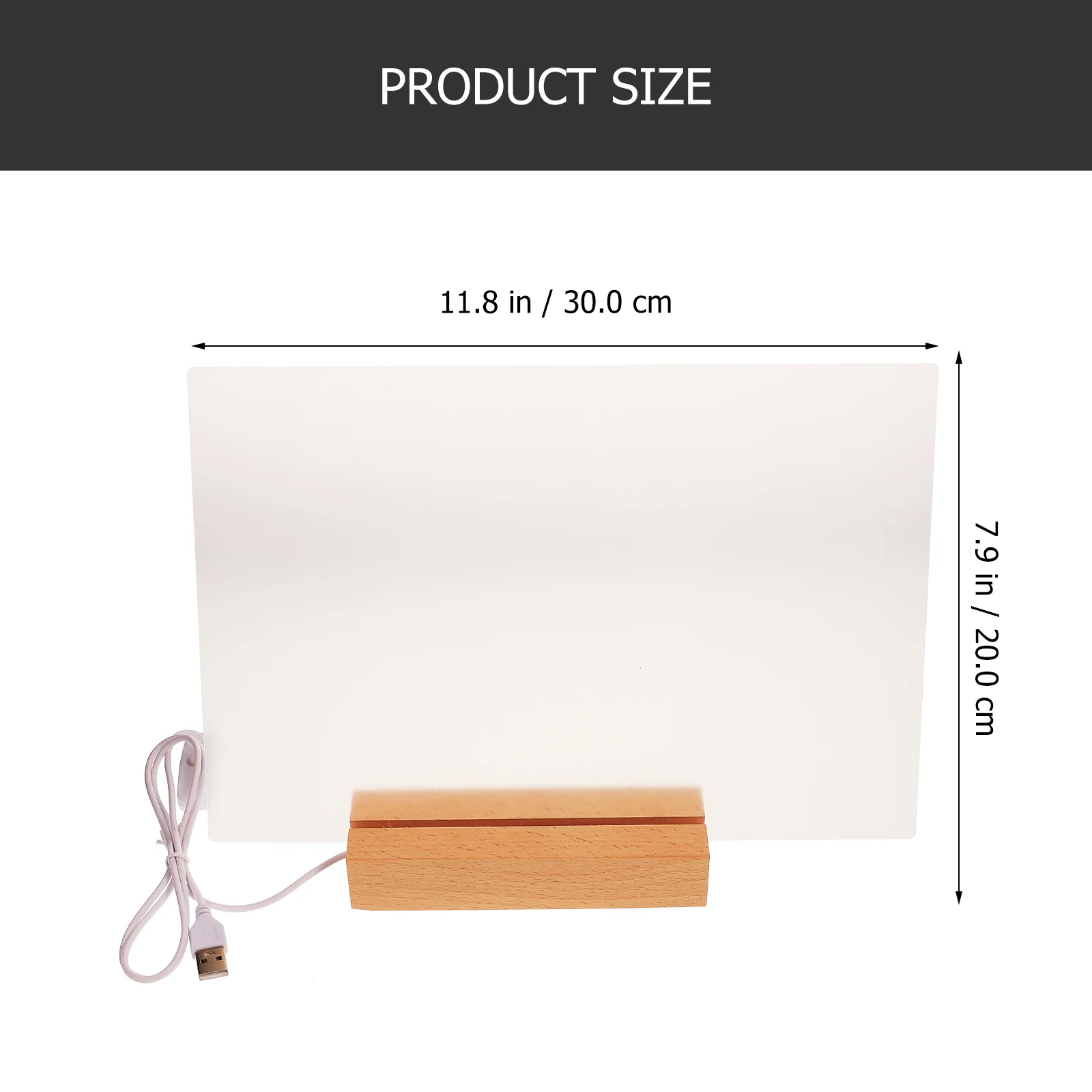 Desktop Message Board Acrylic Memo Clear Dry Erase Dry-erase Office Whiteboard Frameless Writing