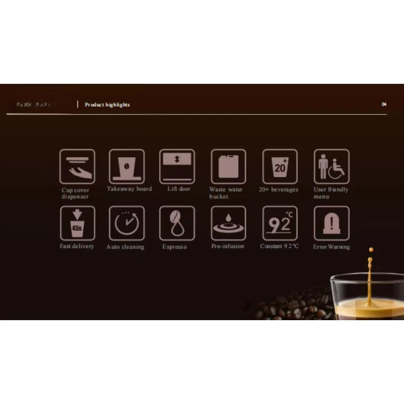 آلة بيع حبوب القهوة الأوتوماتيكية مع نظام الدفعات المائية الباردة عبر بطاقة الائتمان النقدية رمز الاستجابة السريعة - بناء معدني فولاذي #3