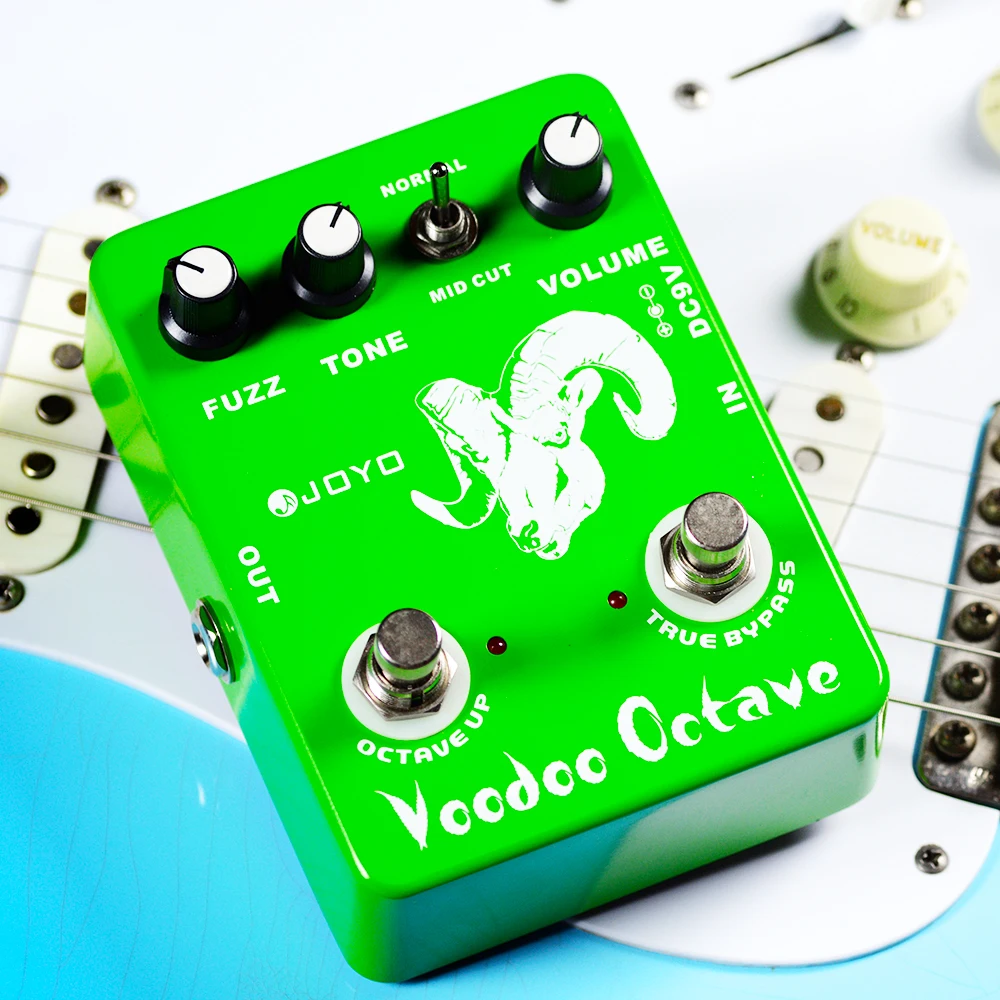 JOYO Guitar Effect Pedal JF-12 Voodoo Octave Pedal Features both Distortion and Octave Effect True Bypass Guitar Accessories