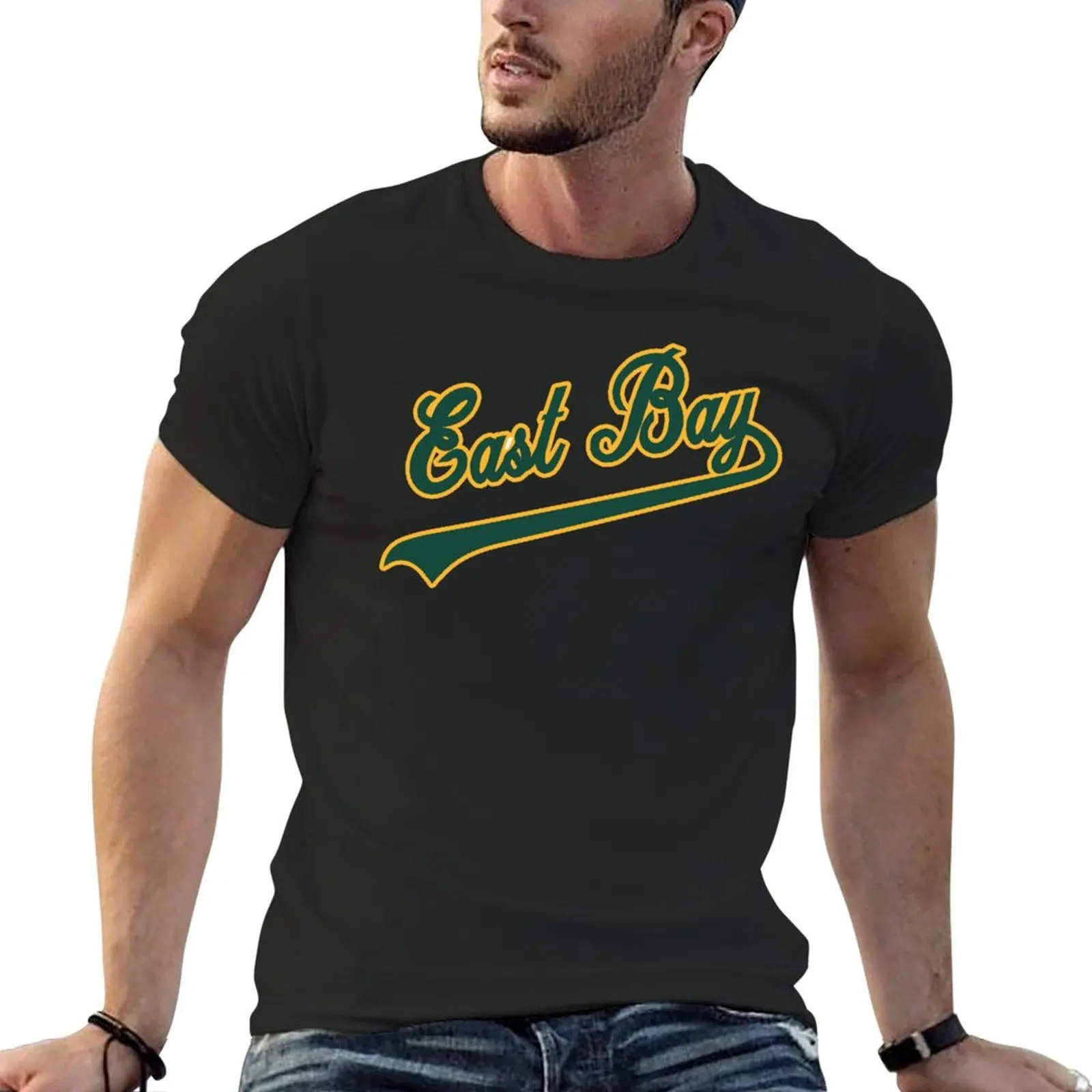 

East Bay T-Shirt Funny t-shirt hippie clothes plus size clothes mens graphic t-shirts pack