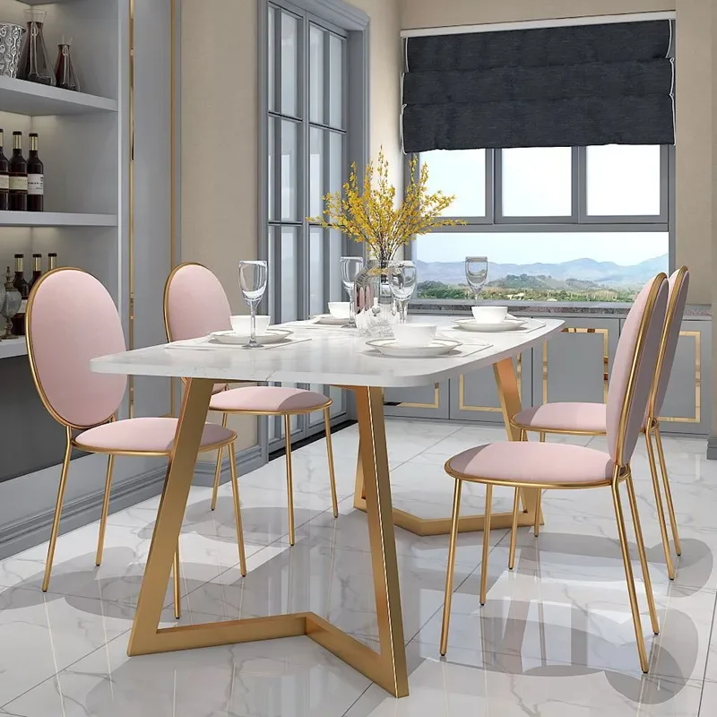

Japanese Decoration Kitchen Table Style White Marble Luxury Kitchen Table Modern Nordic Space Muebles Para Hogar Furniture